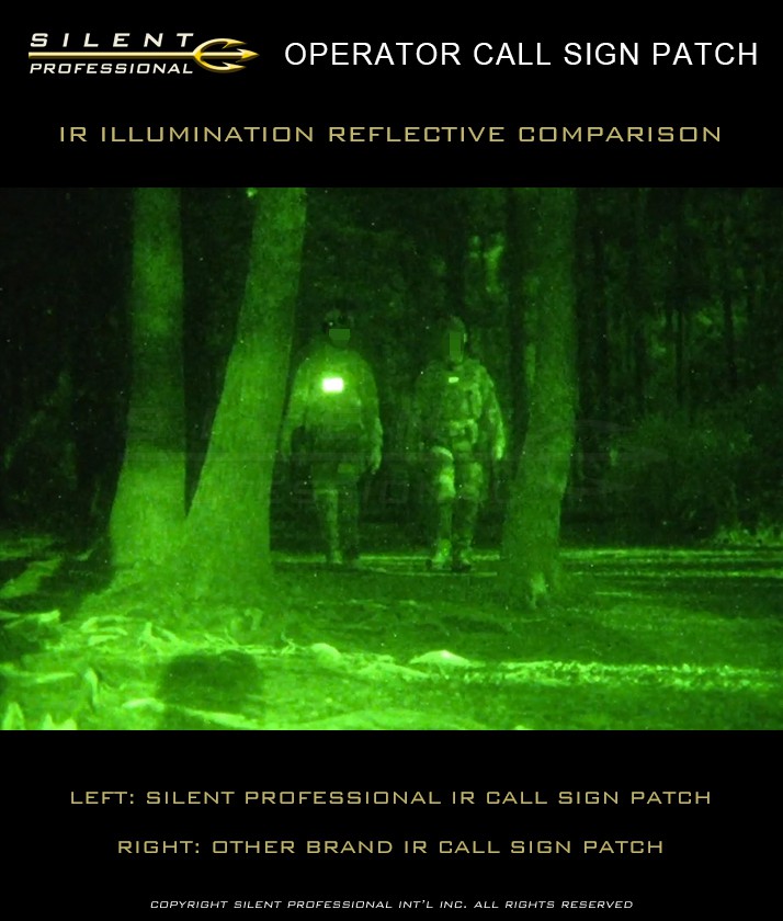 Highly Reflective Police Patch, Night Vision, & Infrared Capable